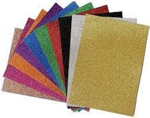 A4 Glitter Foam Sheet (Self adhesive) - Assorted