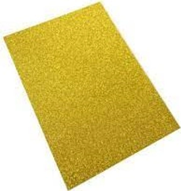 A4 Glitter Foam Sheet - Golden