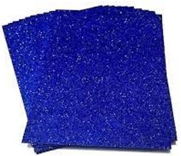 A4 Glitter Foam Sheet - Blue
