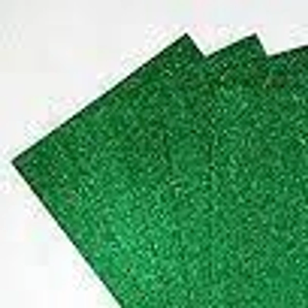 A4 Glitter Foam Sheet - Green