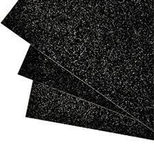 A4 Glitter Foam Sheet - Black