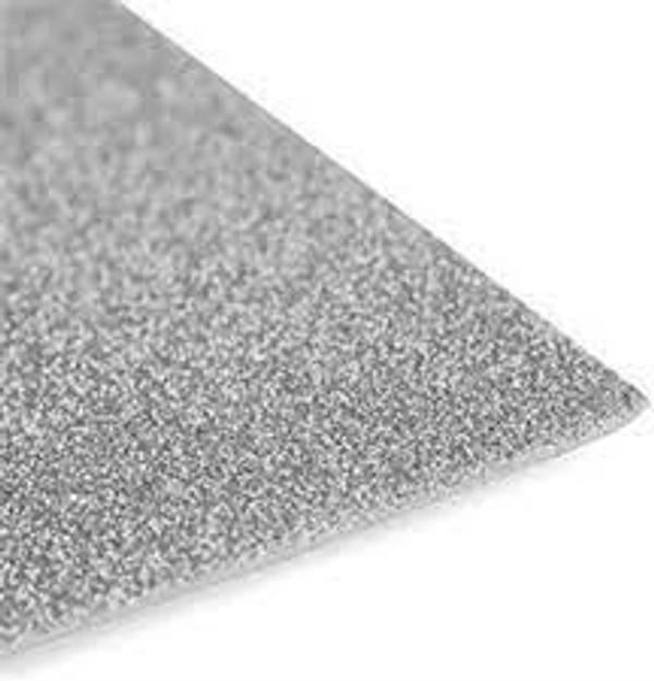 A4 Glitter Foam Sheet - Silver