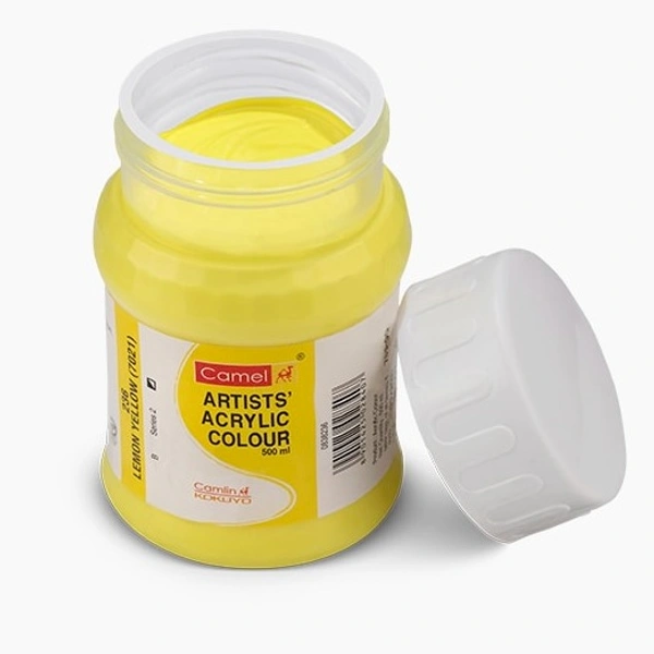 Camlin Artist Acrylic Colour 500 ml - Lemmon yellow 236