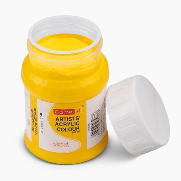 Camlin Artist Acrylic Colour 500 ml - Cadmium Yellow Medium