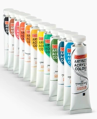 Camel  Artist  Tube Acrylic  Colours - 12 shades in 20 ml