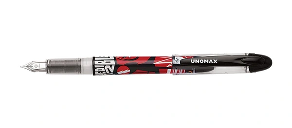 Unomax Mate Fountain Pen - Blue, Black