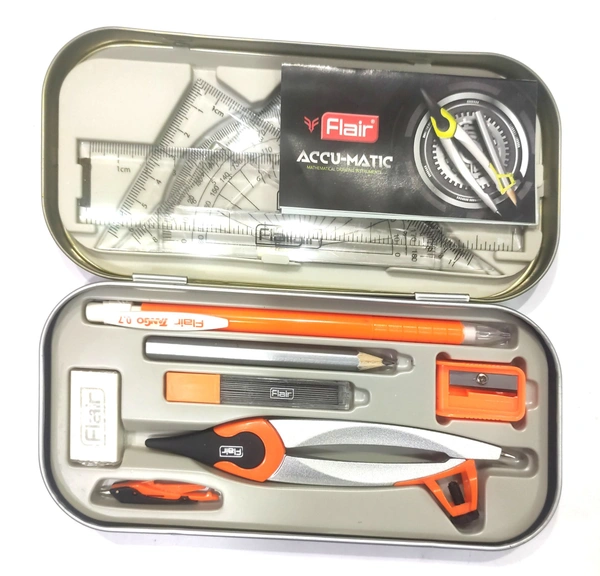 Flair Accumate Mathematical Instrument. - orange