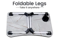 Fold-able Bed Study Table - Light Blue