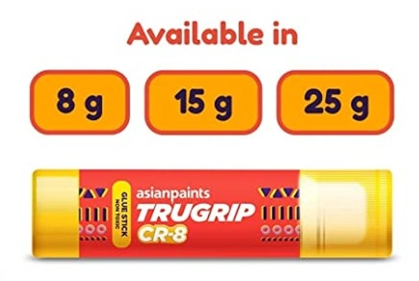 Asian Paint TruGrip CR-8 Non Toxic Glue Stick - 25gm.