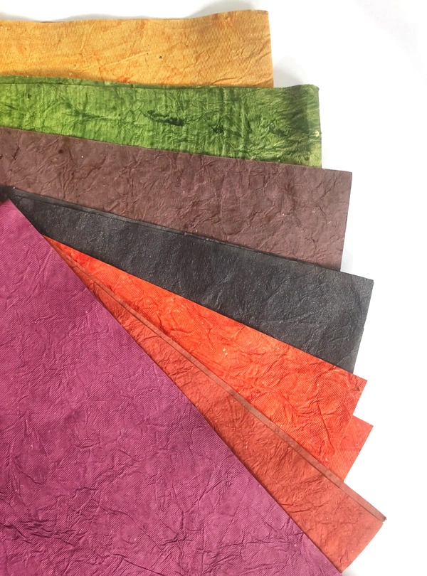 Wrinkled Handmade Paper - Yellow