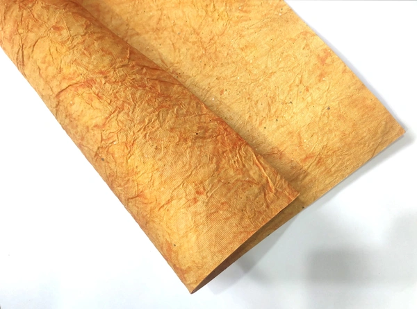 Wrinkled Handmade Paper - Yellow