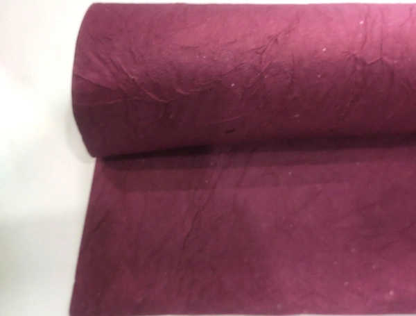 Wrinkled Handmade Paper - Maroon