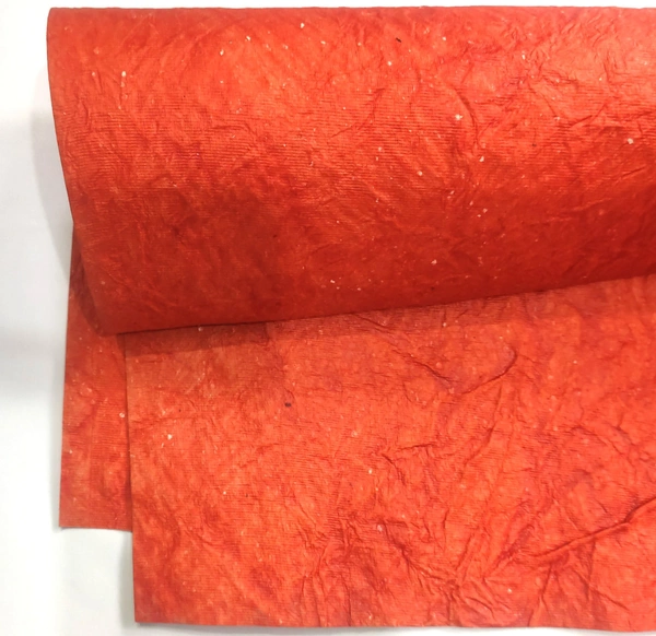 Wrinkled Handmade Paper - Orange