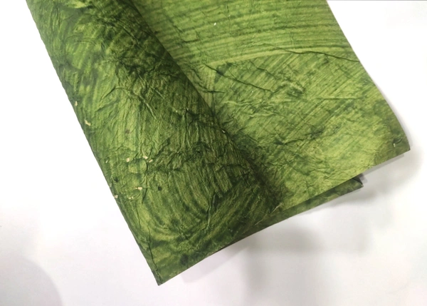 Wrinkled Handmade Paper - green