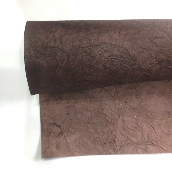 Wrinkled Handmade Paper - brown