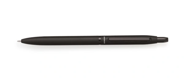 Unomax SLIMY Metal Ball Point Pens - blue, Charcoal black