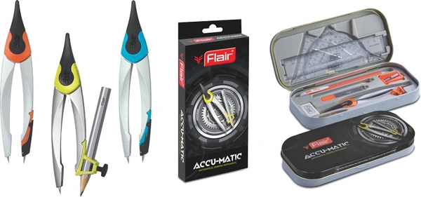 Flair Accumate Mathematical Instrument. - orange
