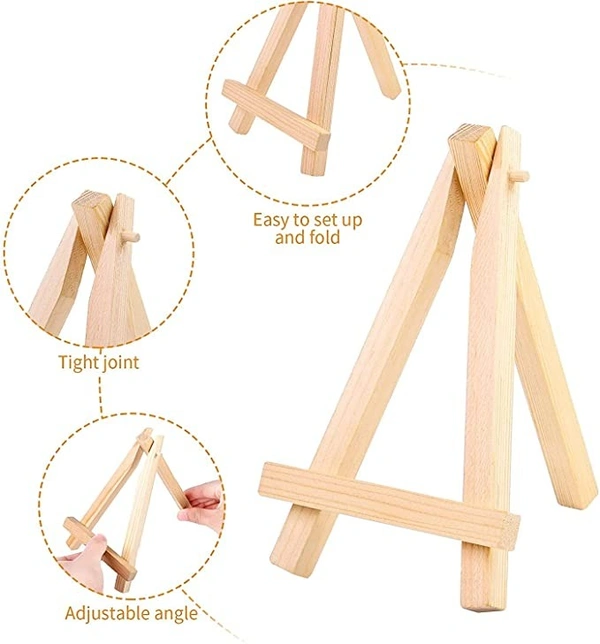 Mini Wood Display Easel Table Stand - 6"