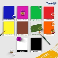 Pidilite Fevicryl Acrylic Colours Sunflower Kit - 10 Colors Pack.