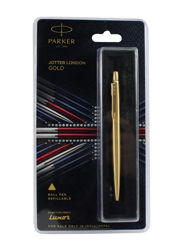 Parker Jotter London Gold Ball Pen - blue, Gold