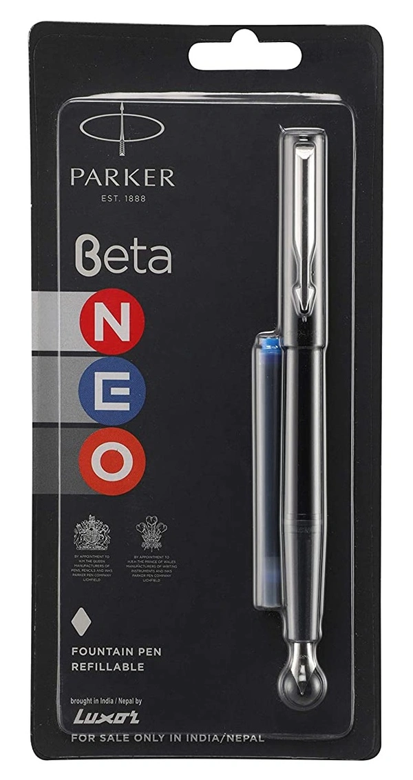Parker Beta Neo Fountain Pen - BLUE, NEO BLACK