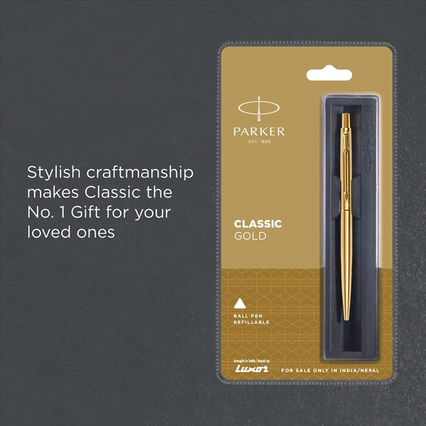 Parker Classic Ball Pen - BLUE, CLASSIC GOLD