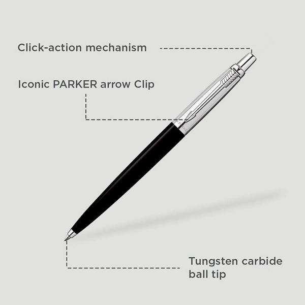 Parker Jotter Standard chrome Trim ball pen - blue, black