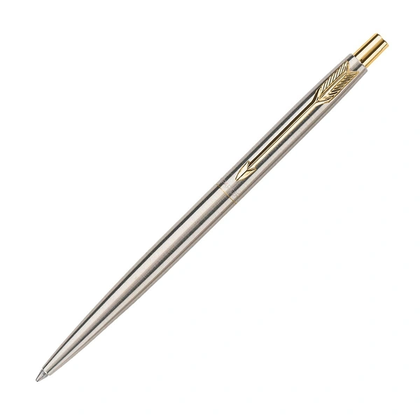 Parker Classic Stainless Steel GT Ball Pen - blue, gold trim