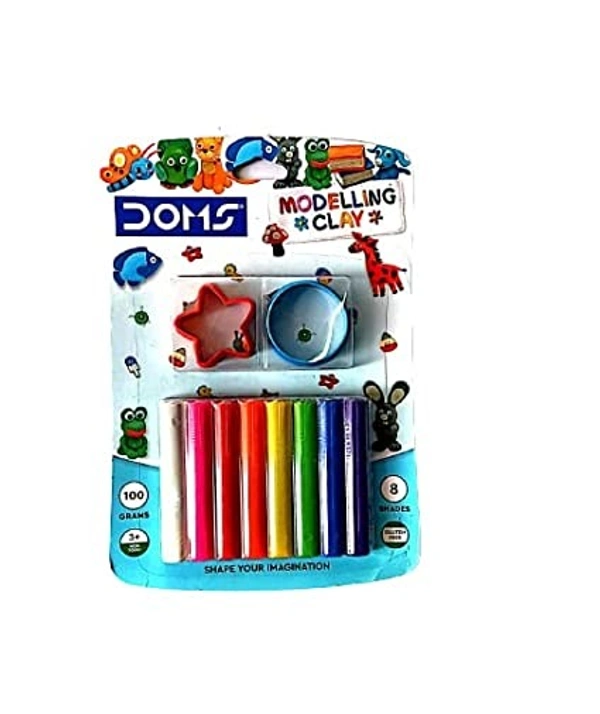 DOMS MODELLING CLAY (PACK OF 8 SHADES) - 75gm
