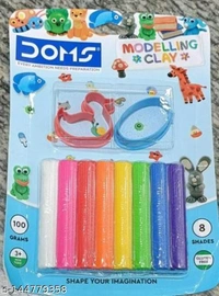 DOMS MODELLING CLAY (PACK OF 8 SHADES) - 75gm