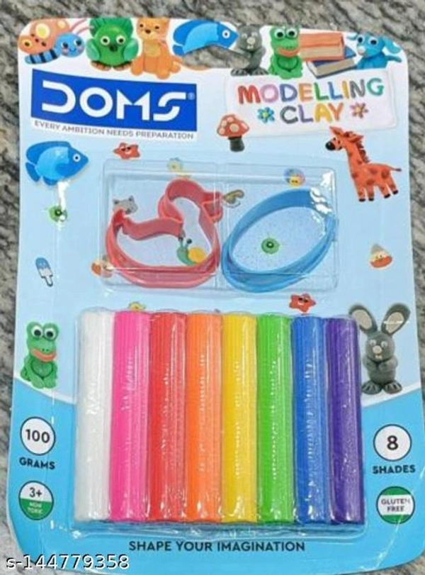 DOMS MODELLING CLAY (PACK OF 8 SHADES) - 75gm