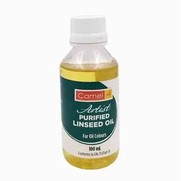 Camel Purified Linseed Oil - 100ml Bottle