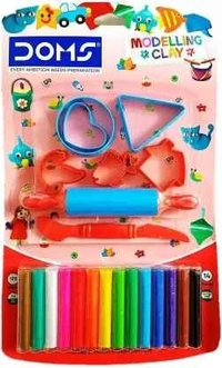 DOMS MODELLING CLAY (PACK OF 12 SHADES) - 150grms