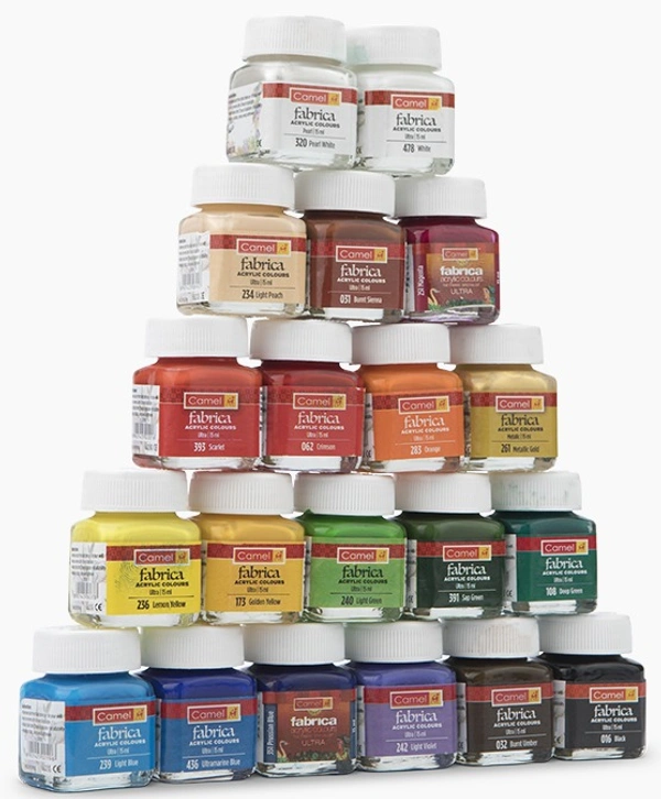 Camel Fabrica Acrylic Colours 15 ml, Ultra range - Black