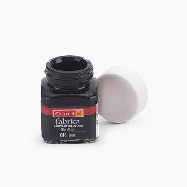 Camel Fabrica Acrylic Colours 15 ml, Ultra range - Black