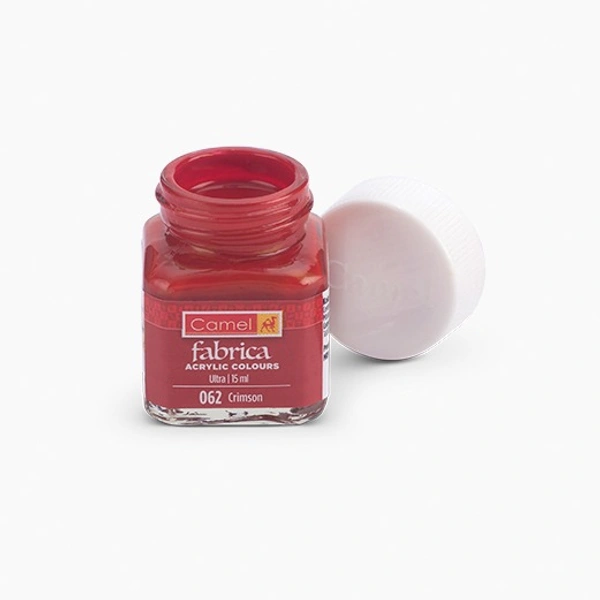 Camel Fabrica Acrylic Colours 15 ml, Ultra range - Crimson Red