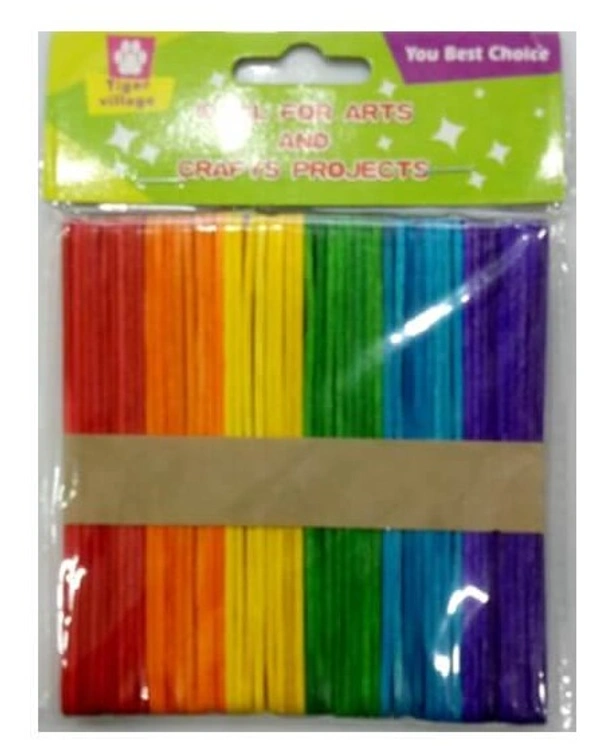 Ice cream sticks – Coloured – pack of 50 pcs
