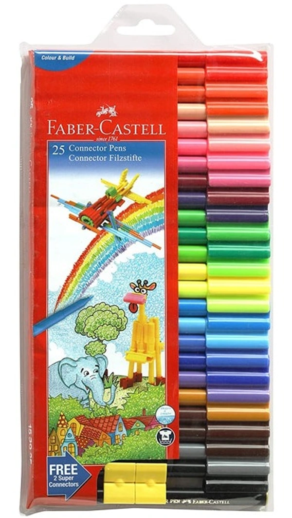 Faber Castell Connector Pens Assorted (25 Shades)