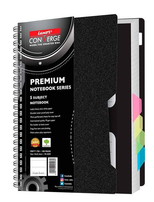 Luxor Single Ruled Note Book - A5-300 Pages