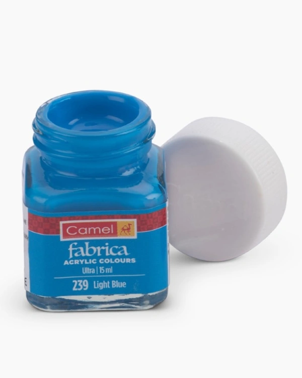 Camel Fabrica Acrylic Colours 15 ml, Ultra range - Light Blue