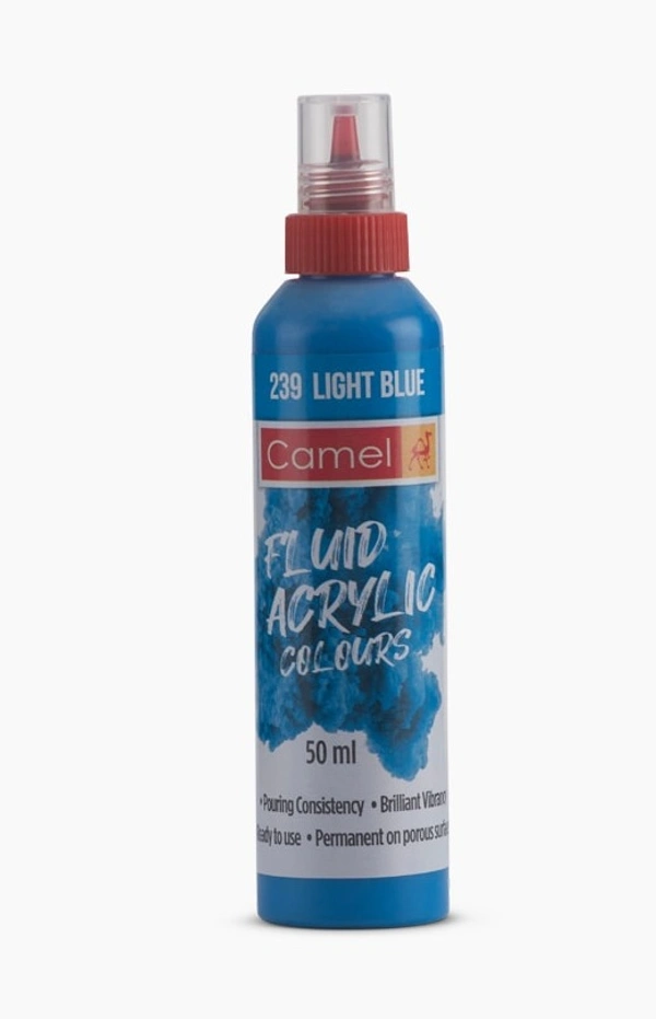 Camlin Fluid  Acrylic  Colours 50ml - Light Blue