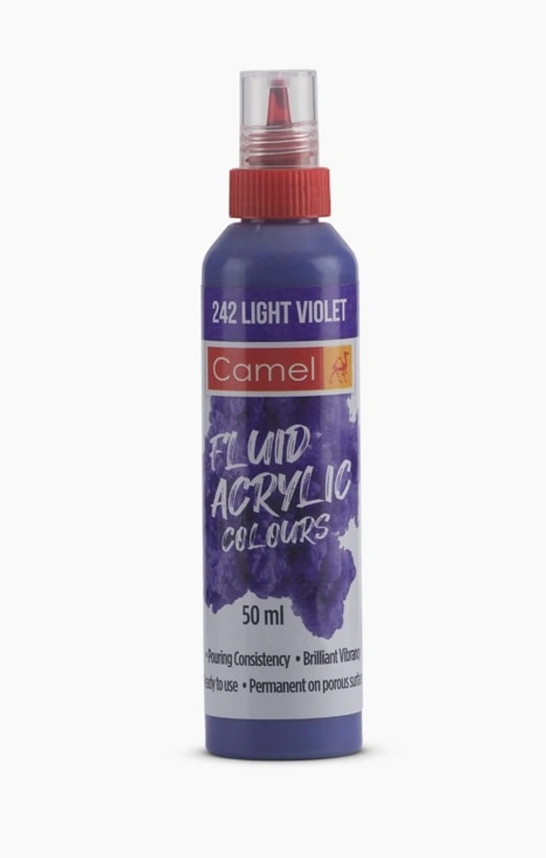 Camlin Fluid  Acrylic  Colours 50ml - Light Violet