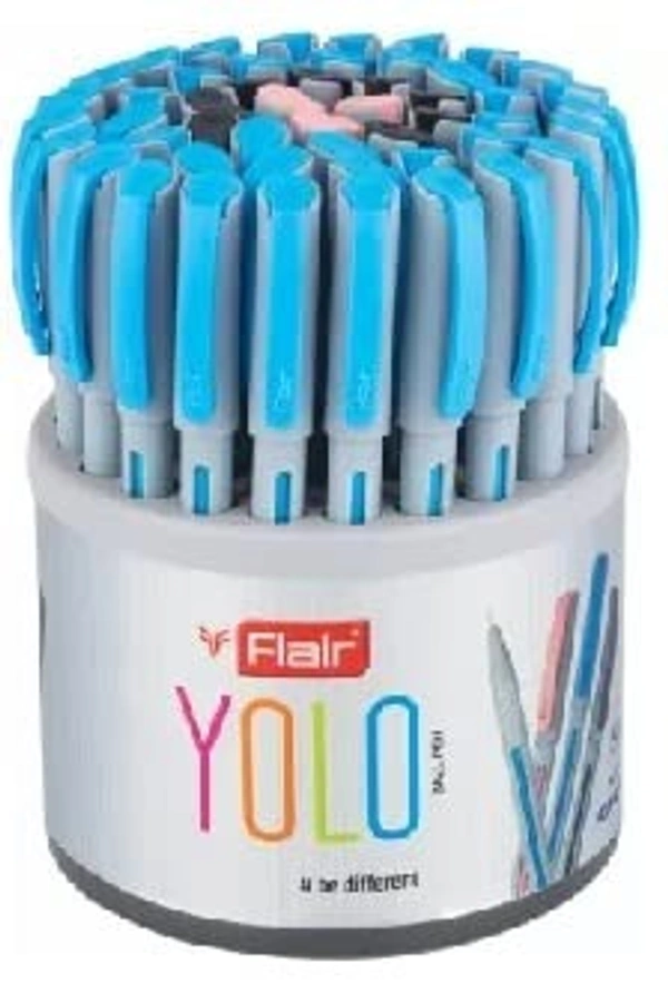 Flair Yolo Ball Point Pen - Pack of 50 Pic., Assorted
