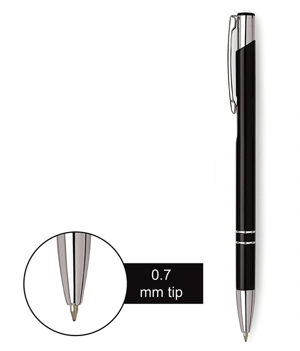 Unomax Kent Premium Metal Body Liquid Ball Point Pen - Blue