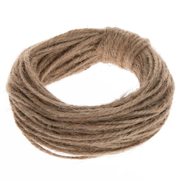 Jute Cord Natural - 10 mett. Approx, Brown natural