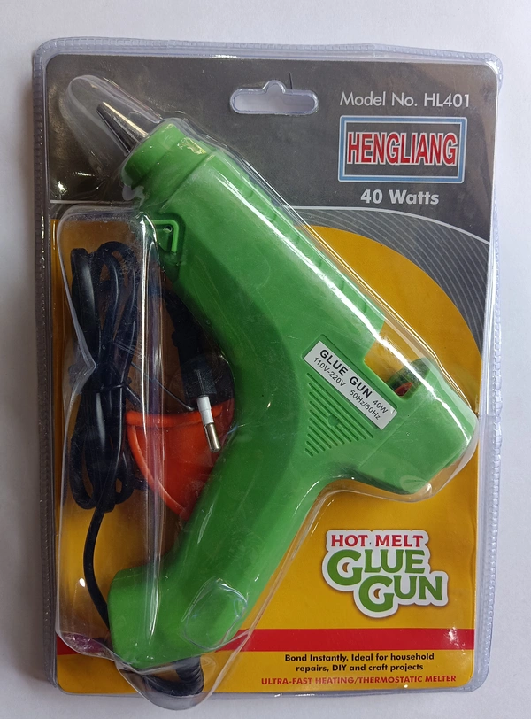 Hot Melt Glue Gun - 40 WATT, 11 mm, Assorted