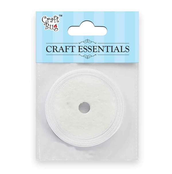 Satin Ribbon - White