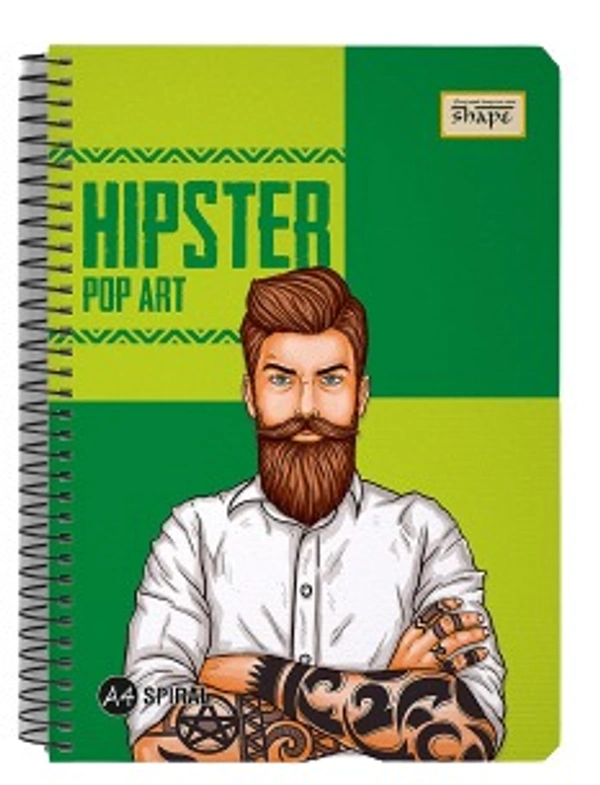 SHAPE Spiral Notebook - Rulled - 500 Pages
