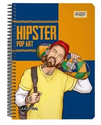SHAPE Spiral Notebook - Rulled - 500 Pages