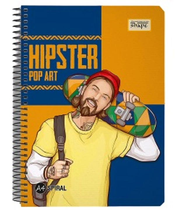 SHAPE Spiral Notebook - Rulled - 500 Pages